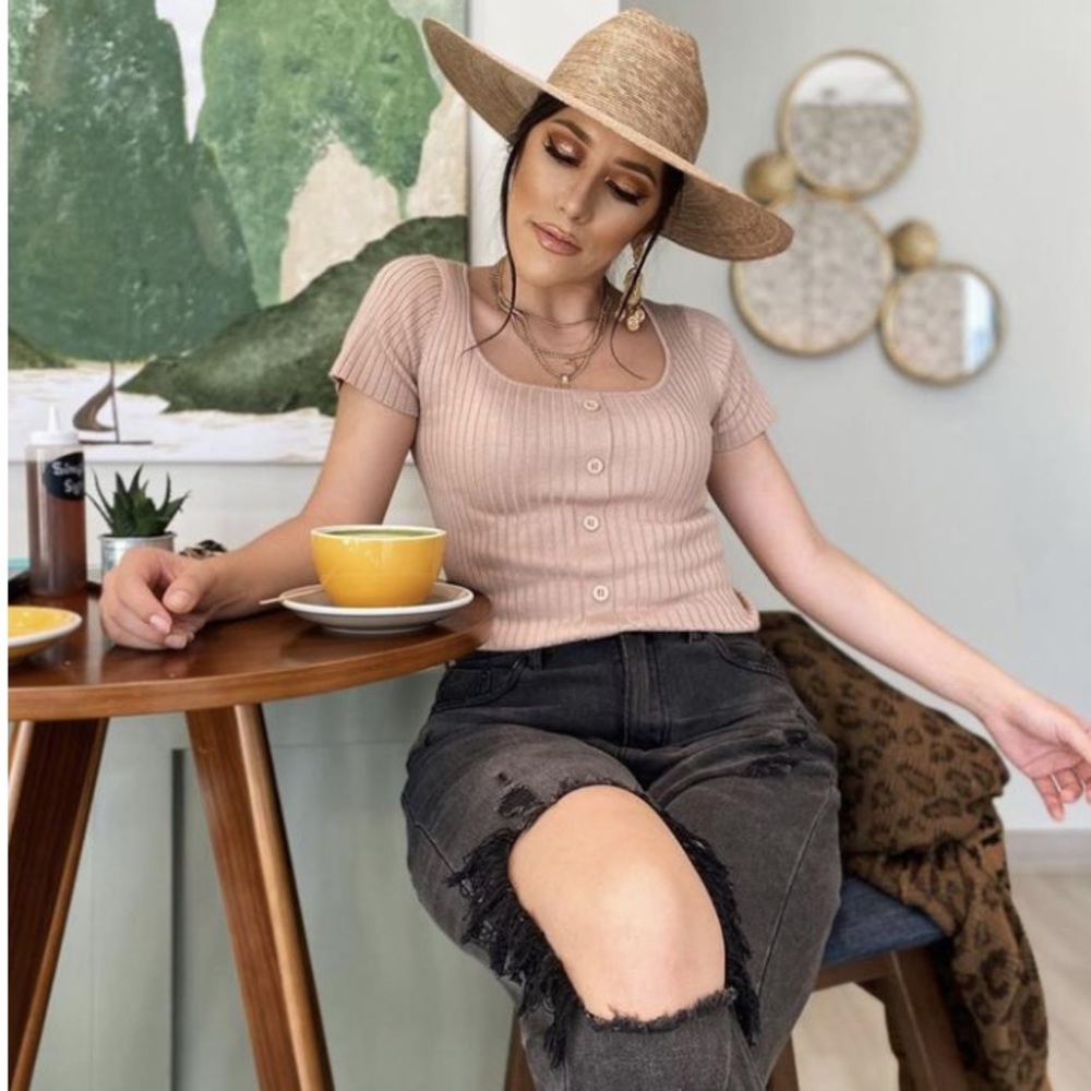 NWT Lack of Color Palma Wide Fedora Hat - Picture 2 of 16